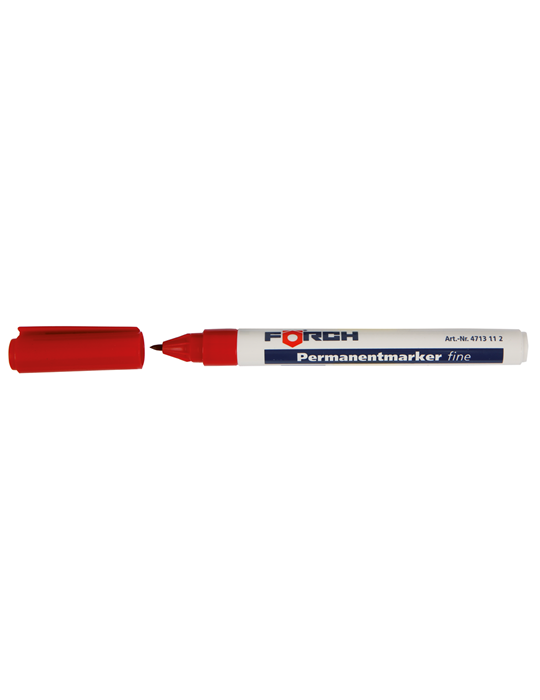 PERMANENT MARKER FINE RED 1-2MM