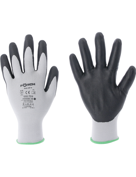 FINE KNIT GLOVES NITRILE 9