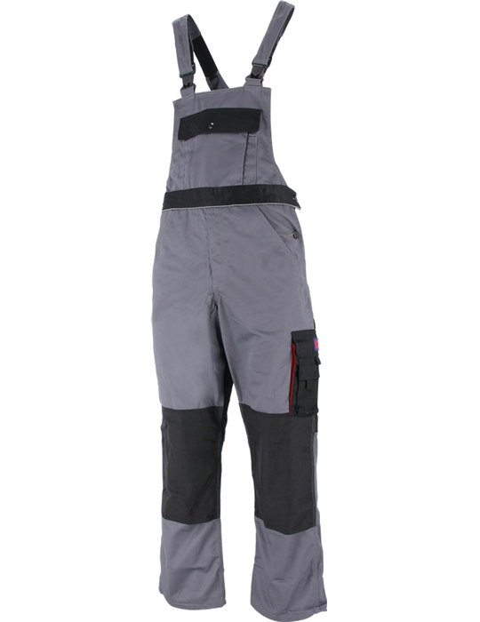 "FÖRCH" BIB AND BRACE TROUSERS GREY SIZE 54