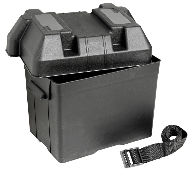 Black battery box up to 95Ah