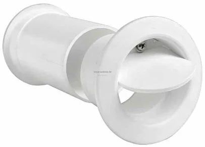 THRU-HULL DRAIN WITH VALVE WHITE PLASTIC
