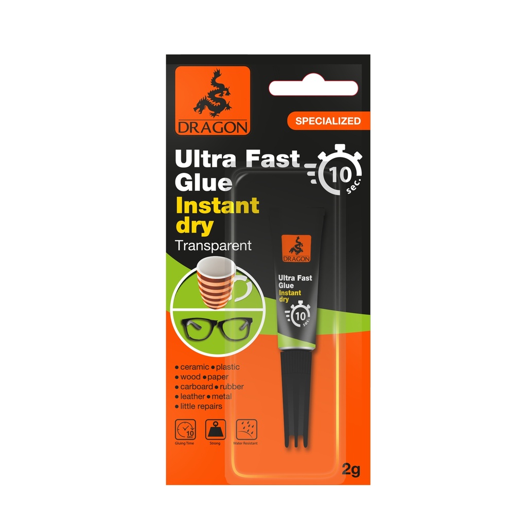 DRAGON CYANOACRYLATE ADHESIVE 2 GR. 10-SECONDS