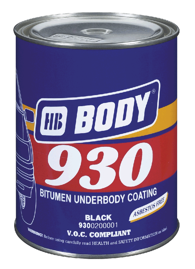 930 UNDERBODY BLACK-BITUMEN PROTECTION BLACK FOR SPRAY GUN 1L