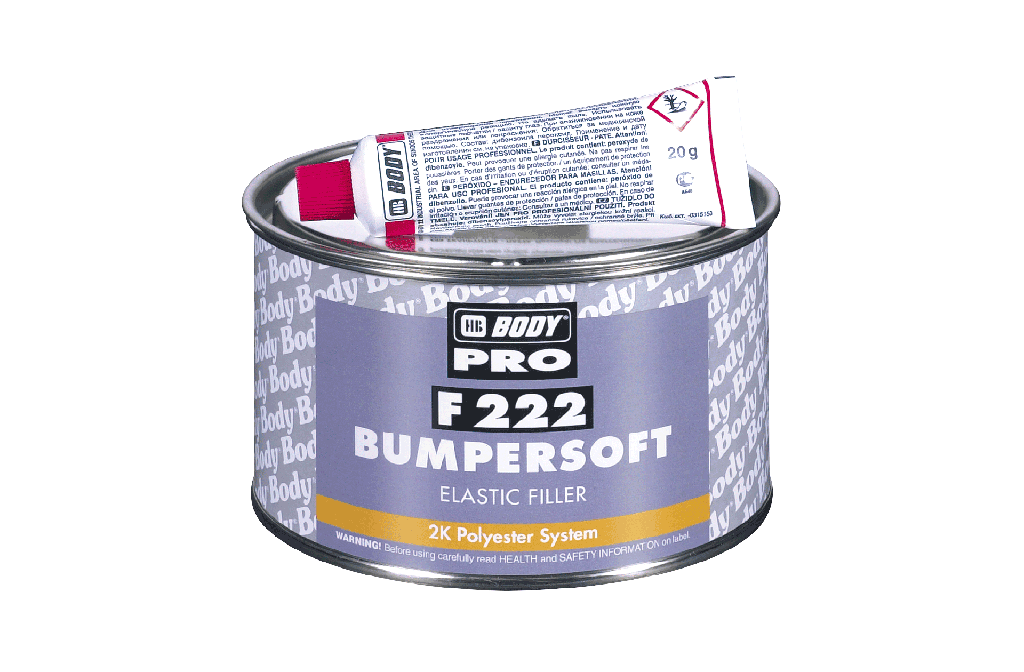 F222 BUMPERSOFT CRNI-2K POLIESTERSKI KIT ZA BRANIKE 1KG