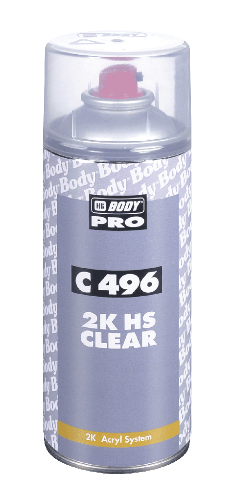 SPRAY C496 2K CLEAR-CRYSTAL CLEAR HIGH GLOSS LACQUER 400ML
