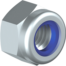 [21015] HEX LOCK NUT ZINC-PLATED 985-8 M5