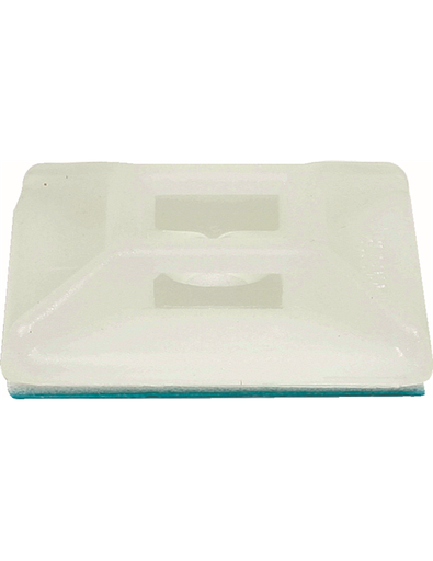 [376178] SELF-ADHESIVE CABLE HOLDER WHITE 7.8MM