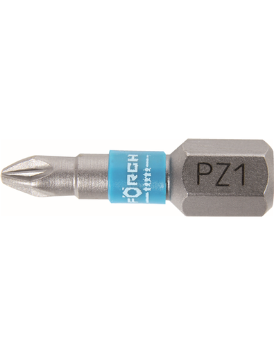 [431251] 1/4" PZ-BIT 25MM SIZE 1 BLUE 5*