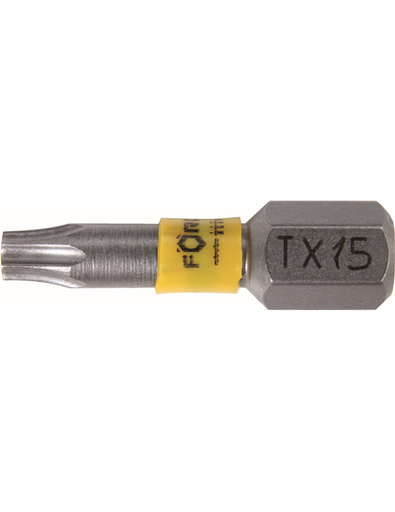 [4314515] 1/4" BIT 25MM TX15 YELLOW 5*