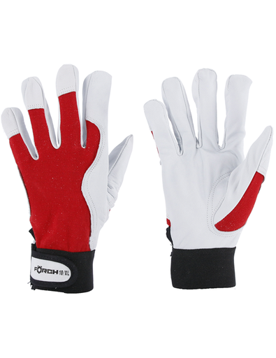 [540512511] RED LEATHER MECHANIC'S GLOVES SIZE 11