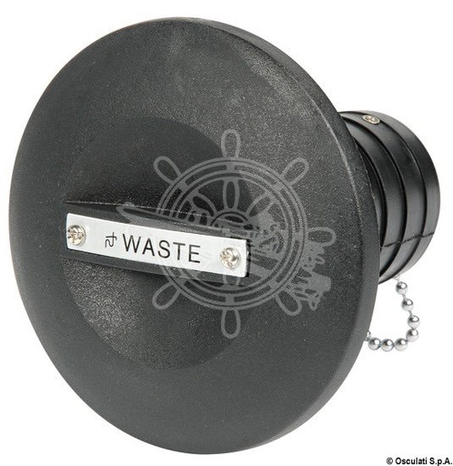 [2086802] Čep za uljev od plastike crni WATER 38mm
