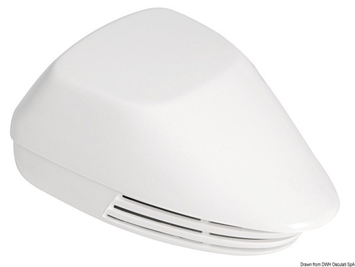 [2144900] Horn with aerodynamic membrane ABS white 12V