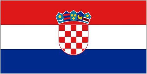 [3545701] CROATIAN flag-polyester 20x30