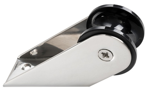 [111882] Matte stainless steel bow roller 155x51mm