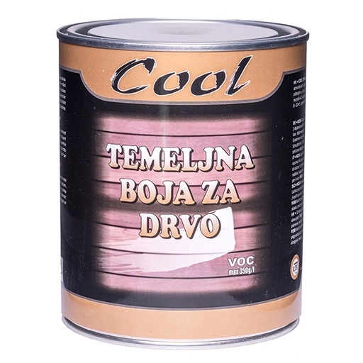 [CU201] COOL TEMELJNA BOJA ZA DRVO 0.75 BIJELA