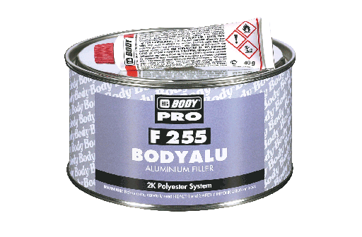 [HB2550800001] F255 BODYALU-2K ALUMINUM POLYESTER PUTTY 1KG