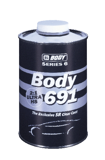 [HB6911000001] BODY 691 CLEAR UHS SR 2:1-2K HIGH GLOSS CLEAR LACQUER 1L