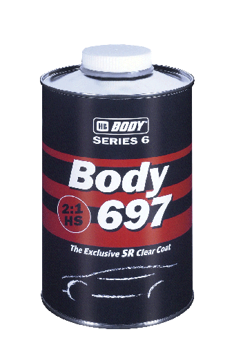 [HB6970000001] BODY 697 CLEAR HS SR 2:1 1L - 2K crystal clear fast-drying lacquer