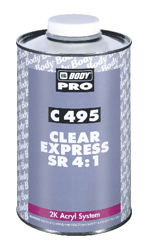 [HB4959100000] C495 CLEAR EXPRESS SR 4:1 SET-BS 2K LACQUER (500ML+125ML HARDENER 727)