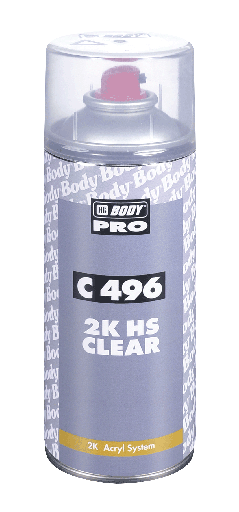 [HB5200000000] SPRAY C496 2K CLEAR-CRYSTAL CLEAR HIGH GLOSS LACQUER 400ML